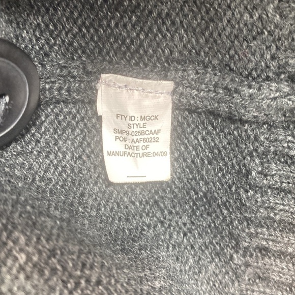 Theory cardigan M charcoal gray grandpacore casual comfy grunge Y2K - Picture 3 of 8